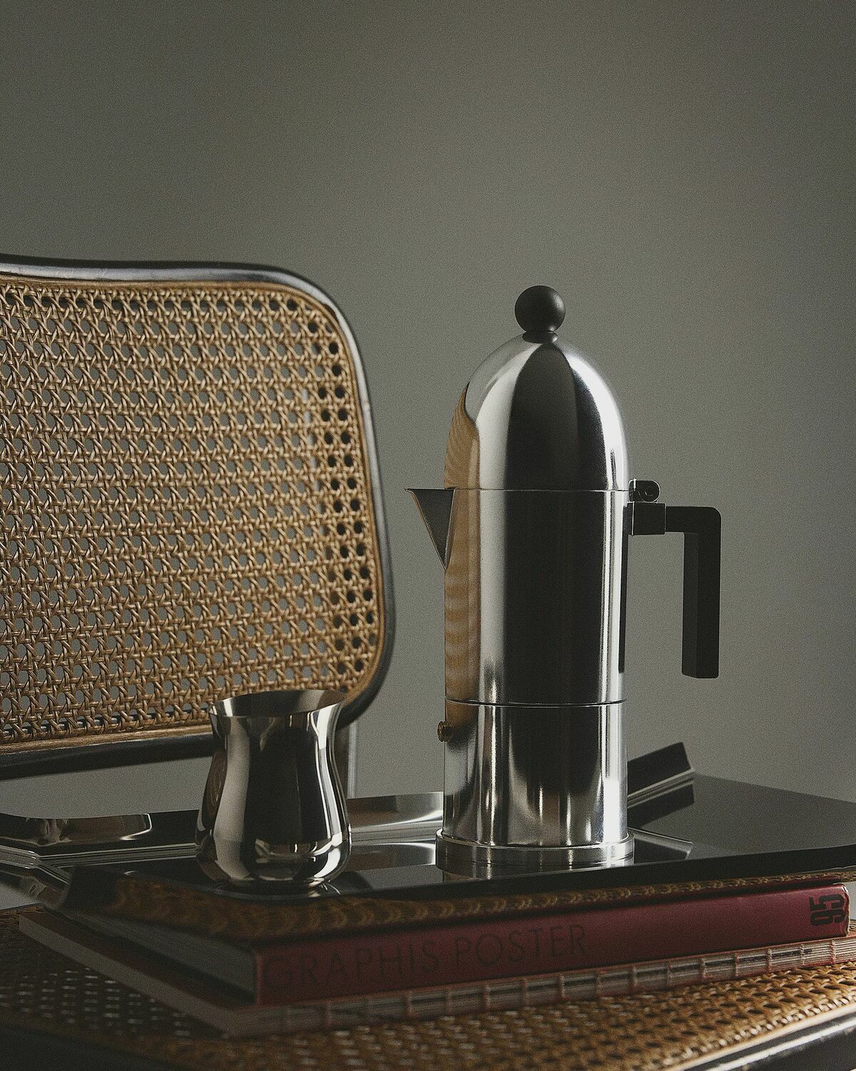 Alessi LA CUPOLA,ESPRESSOKAFF. B FM silver Mens Kitchen- & Tableware