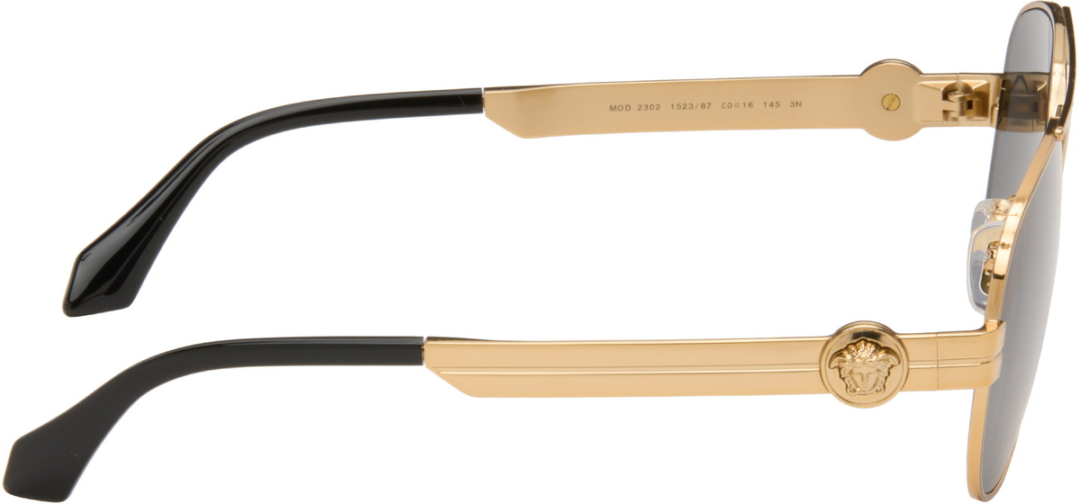 Versace Gold Clarck Pilot Sunglasses