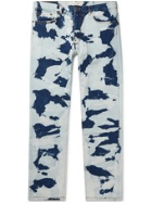 JEANERICA - AM001 Autobahn Tie-Dyed Organic Denim Jeans - Blue