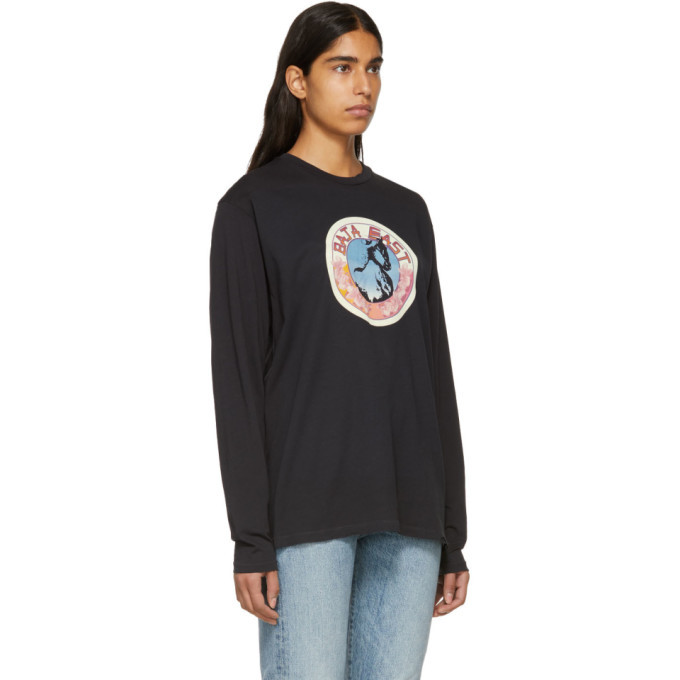 Baja East Black Stallion Medallion Long Sleeve T-Shirt