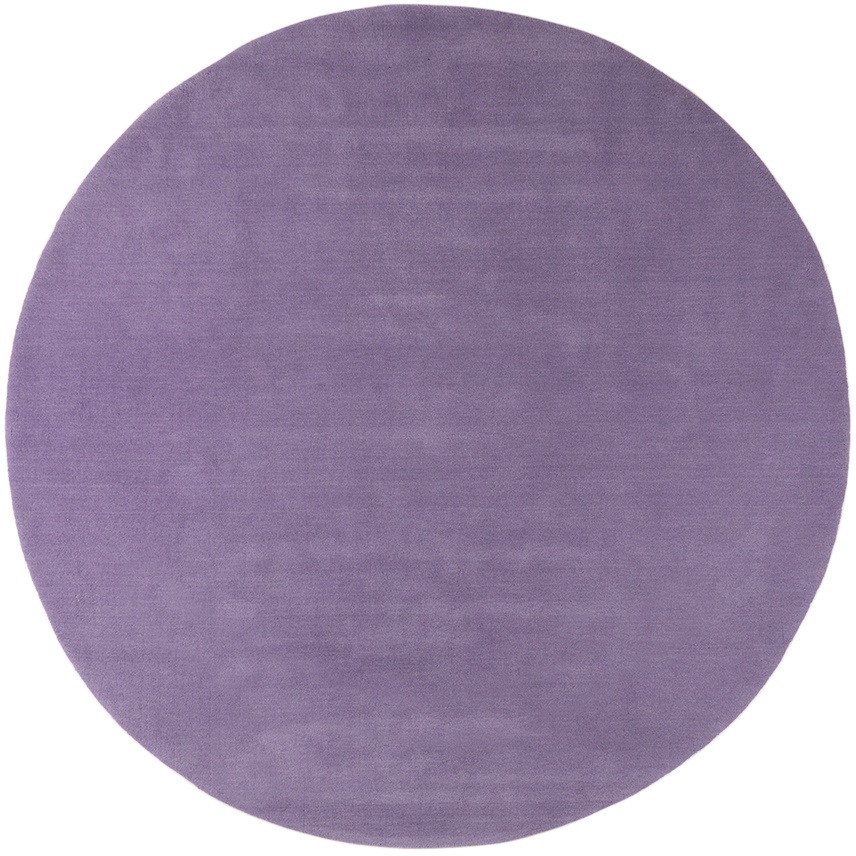 Photo: POLSPOTTEN Purple Round Outline Rug