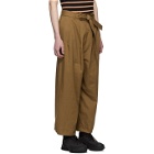 Naked and Famous Denim SSENSE Exclusive Tan Wide Trousers