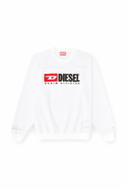 Diesel Sweatshirt with devorèe floating threads - Sweaters Mens in White