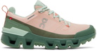 On Pink & Green Cloudwander Sneakers