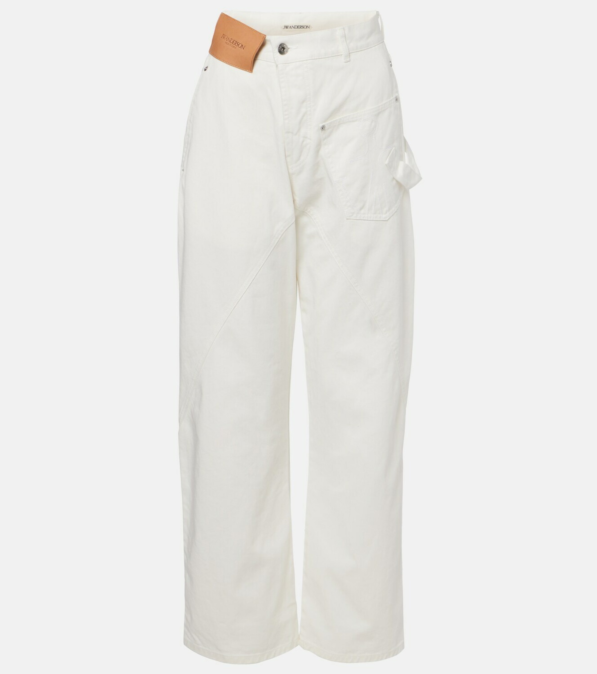 JW Anderson Embroidered straight jeans