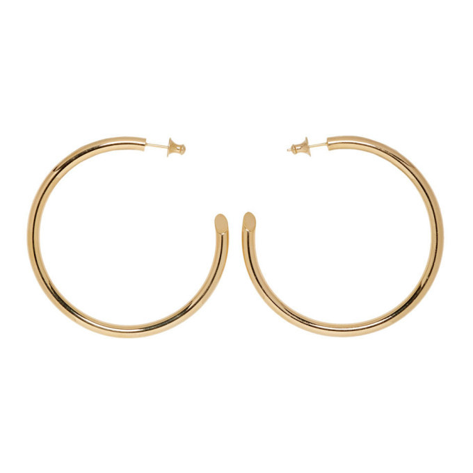 Undercover Gold Careering Edition Hoop Earrings Undercover