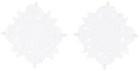 Gohar World White Lace & Pearl Coaster Set