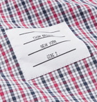 Thom Browne - Button-Down Collar Appliquéd Checked Cotton-Poplin Shirt - Multi