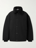 Acne Studios - Omanti Shearling-Trimmed Padded Peached-Nylon Parka - Black