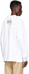 We11done White Cotton Sweatshirt