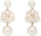 Sophie Bille Brahe White Dora Perle Earrings