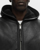 Axel Arigato Angus Shearling Jacket Black Bomber Jackets