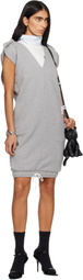Maison MIHARA YASUHIRO Gray Reversed Sweat Pants Midi Dress