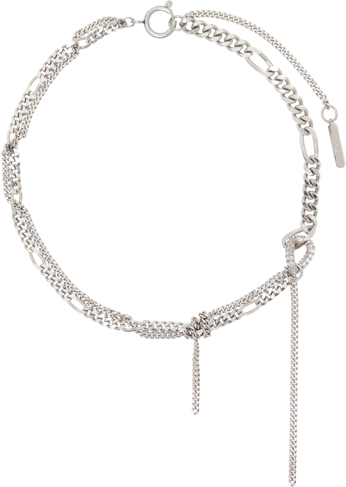 Justine Clenquet Silver Kim Necklace Justine Clenquet