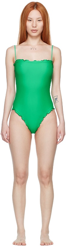 Photo: Sherris Green Nylon One-Piece Swimsuit