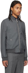 Thom Browne Gray 4-Bar Jacket