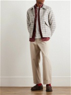 NN07 - Julius 8005 Checked Wool-Blend Tweed Blouson Jacket - White
