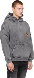 Ksubi Gray Shield Ekcess Hoodie