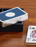 Dunhill - Logo-Debossed Leather Playing Card Set