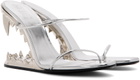 GCDS Silver Morso Heels