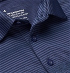 Under Armour - UA Playoff 2.0 Striped Stretch-Jersey Golf Polo Shirt - Blue