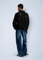 Palm Angels Gothic Logo Denim Jacket