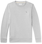 Saturdays NYC - Embroidered Mélange Loopback Cotton-Jersey Sweatshirt - Men - Gray