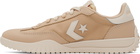 Converse Tan Run Star Nylon & Leather Sneakers