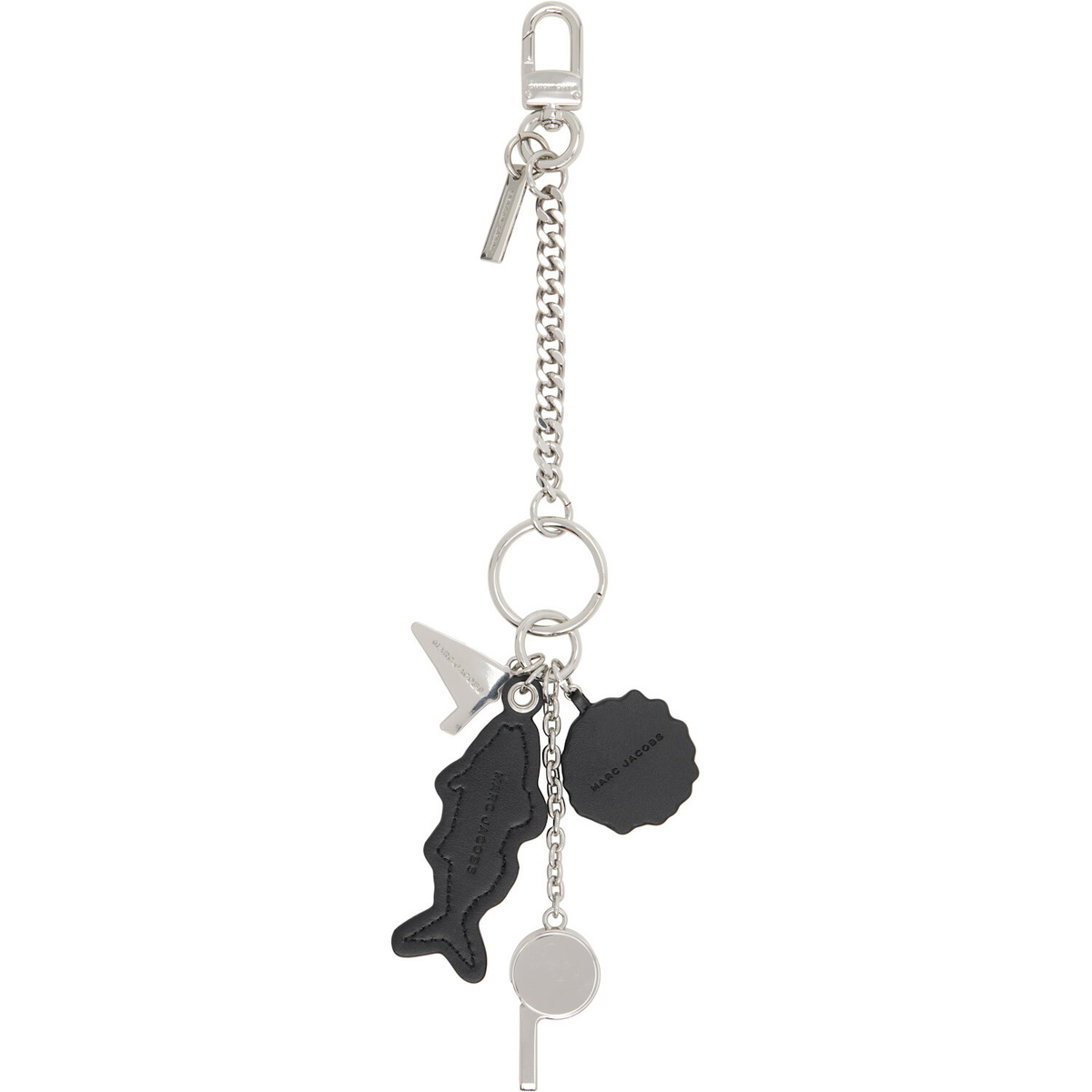Marc Jacobs Silver Camp Whistle Cluster Bag Charm