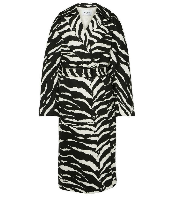 Photo: Alaïa Zebra-print cotton coat