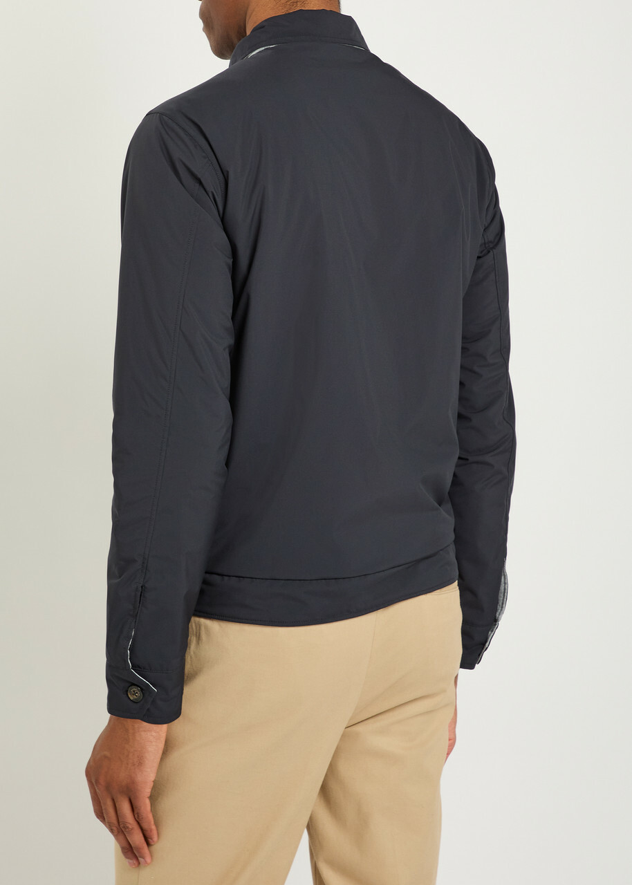 Aurélien Quilted Reversible Shell Jacket Navy