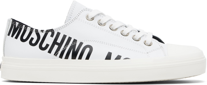 Photo: Moschino White Logo Sneakers