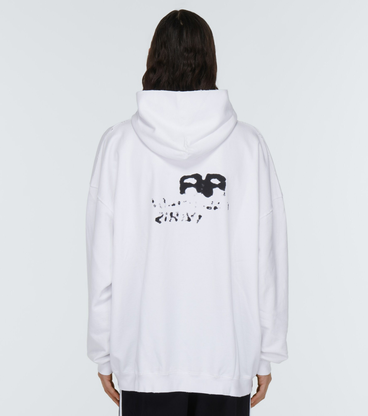 Balenciaga - Logo cotton hoodie Balenciaga