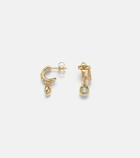 David Yurman DY Mercer® 18kt gold earrings with topaz and diamonds