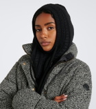 Moncler Cable-knit alpaca and wool-blend balaclava