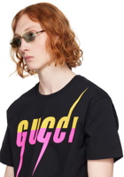 Gucci Gold & Burgundy Rimless Sunglasses