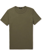 TOM FORD - Stretch-Cotton Jersey T-Shirt - Green