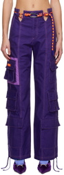 adidas x IVY PARK Purple Belted Cargo Pants