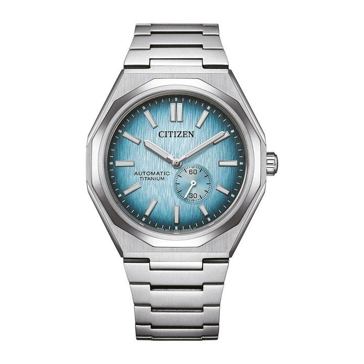 Photo: Citizen Zenshin 60 Automatic Light Blue Dial Mens Watch NK5020-58L
