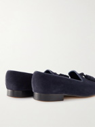 George Cleverley - Eton Suede Tasselled Loafers - Blue