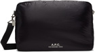 A.P.C. Black Nylon Bomber Bag