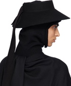 ISSEY MIYAKE Black Petal Cap