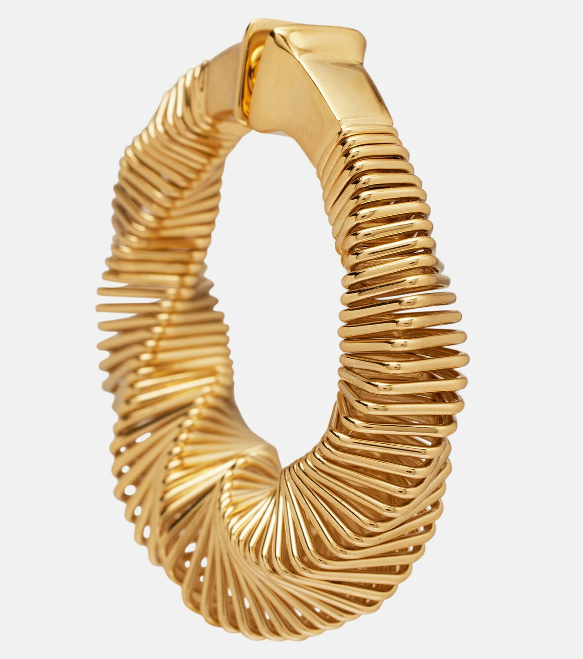 Alaïa Square Spiral hoop earrings