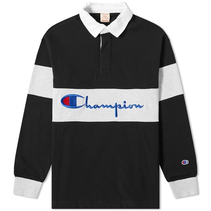 Photo: Champion Reverse Weave Big Script Rugby Shirt
