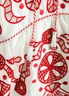 Farm Rio Richelieu Embroidered Cotton Maxi Dress White