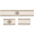 Gucci - Logo-Detailed Cotton-Blend Headband and Wristbands Set - White