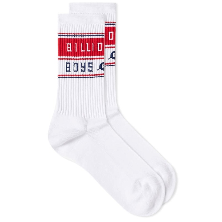 Photo: Billionaire Boys Club Men's Logo Sports Socks in White