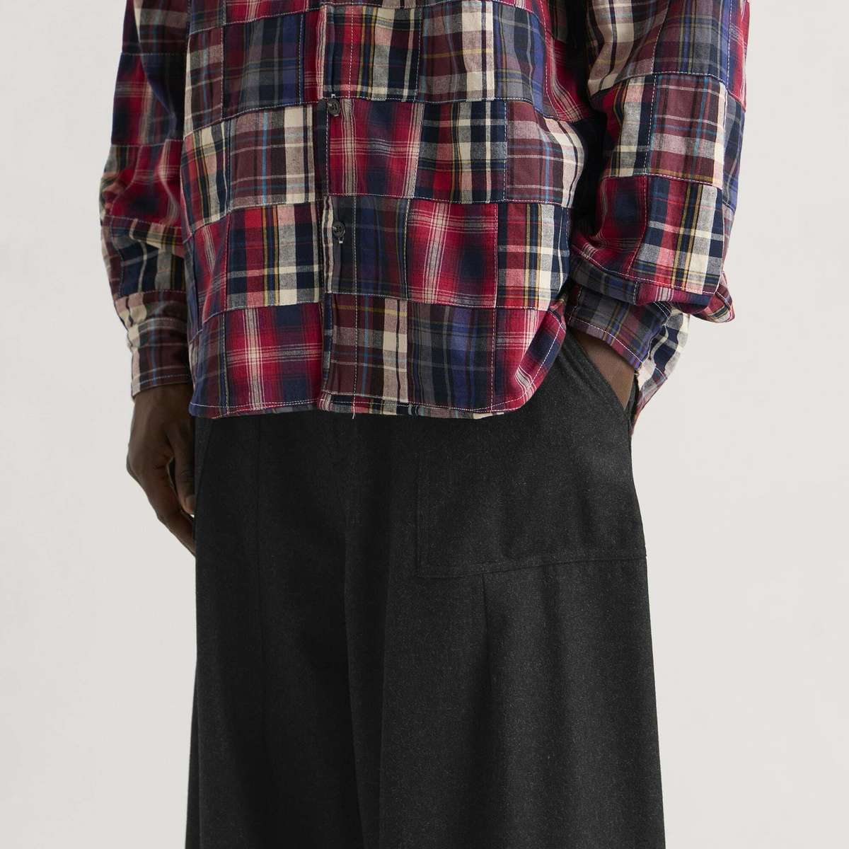 FrizmWORKS Men's Wool Balloon Pants - END. Exclusive in Charcoal