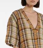 Victoria Beckham - Checked linen top