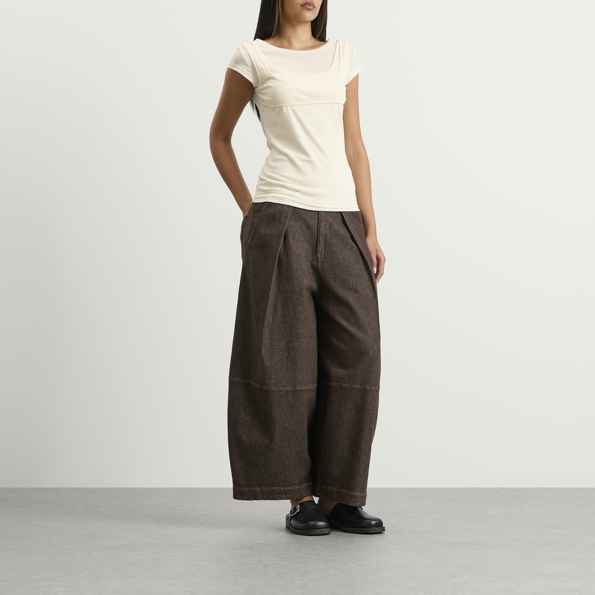 YMC Women's Deadbeat Trousers in Brown